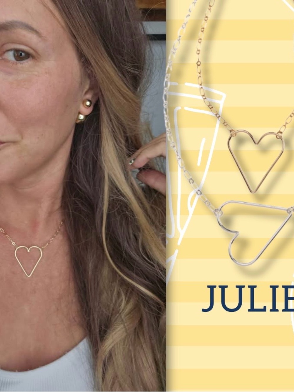 Park Lane Juliet Gold Open Heart Pendant Necklace